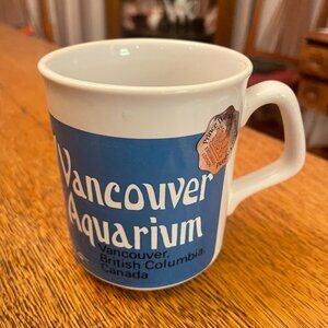 Vintage Vancouver Aquarium British Columbia Canada Orca Souvenir Coffee Cup Mug